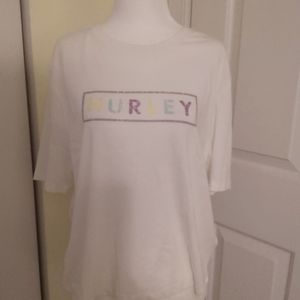 🌷HURLEY white T-shirt